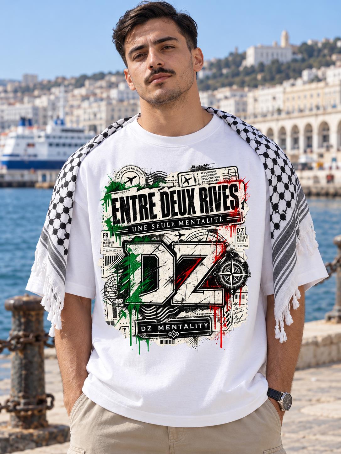 T-shirt Entre deux rives blanc